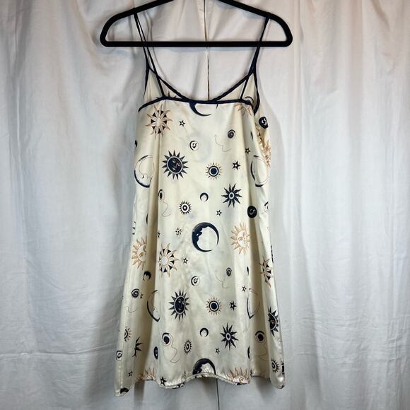 Vintage 90s celestial sun and moon slip dress - Picture 2 of 4